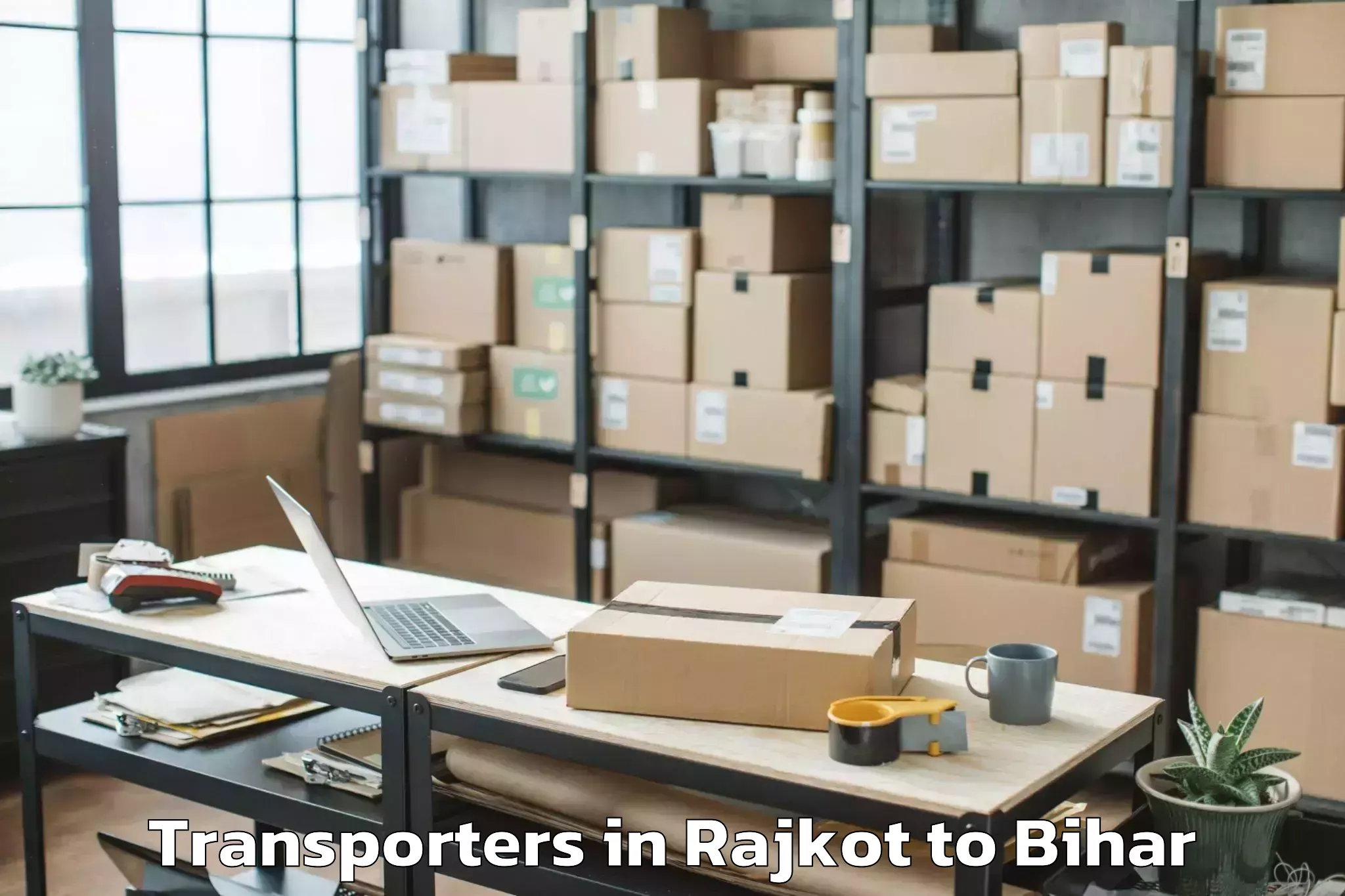 Easy Rajkot to Paraiya Transporters Booking